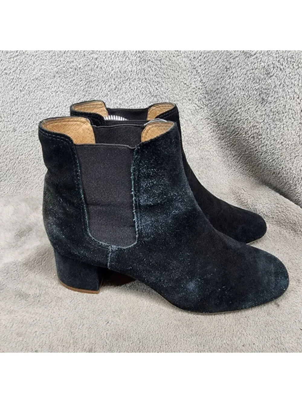 Madewell Shoes Womens Size 8 Walker Black Suede Chelsea Boots *Read*